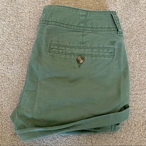 Green American Eagle shorts